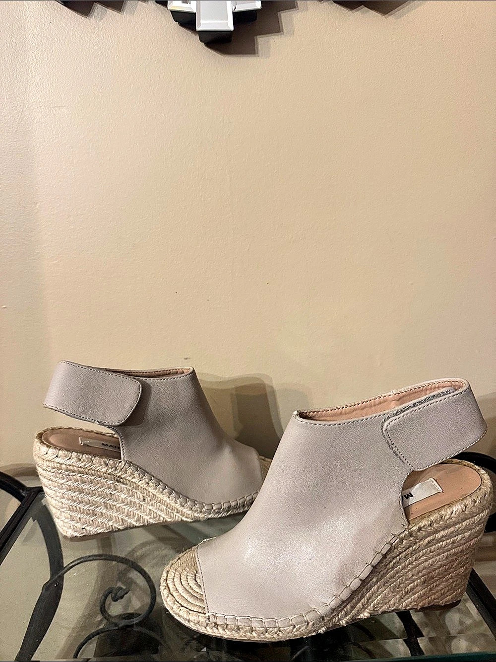 Matt & Nat Espadrille Wedge Shoes in Gray